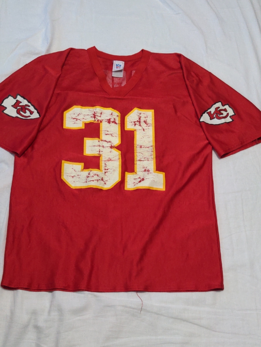 NFL Brand Kansas City Chiefs Holmes # 31 Jersey Size L